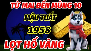 ĐÚNG TỪ MAI ĐẾN MÙNG 10 THÁNG 11 ÂM LỊCH TUỔI MẬU TUẤT 1958 ĐẠP TRÚNG MỎ VÀNG GIÀU SANG PHÚ QUÝ [upl. by Sholem]