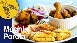 Mughlai Paratha  How to make Bengali Moglai Porota  Moglai Porota Recipe Bangla [upl. by Rodi703]