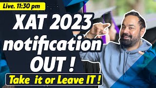 XAT 2023 notification  XAT pattern  Best MBA from XAT exam  XLRI Cut off [upl. by Aaron]