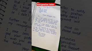 Resignation letter [upl. by Limoli878]