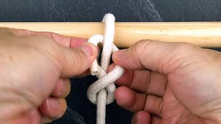 Buntline Hitch  a knot used for attaching a rope to an object [upl. by Angelita]