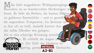 632 Deutsch lernen mit Geschichten  Deutsch lernen durch Hören  A2B1  Learn German with stories [upl. by Brittain241]