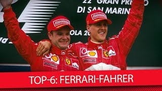 Top6 Die erfolgreichsten FerrariFahrer  Best Ferrari Drivers [upl. by Deyes]