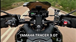 TRACER 9 GT  Acceleration  Quick Shifter  Fast Ride 4K yamaha [upl. by Jairia463]