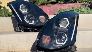 Custom RGB Hex Halo G35 Headlights [upl. by Bryce]