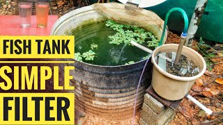 Fish Tank Simple Filter  Low Cost And Simple  എളുപ്പത്തിൽ ഒരു ഫിൽറ്റർ ഉണ്ടാക്കിയാലോ  Aquaponic [upl. by Tavey]