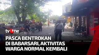 Kerusuhan di Babarsari Warga dan TNI Polri Bersihkan Bekas Kerusakan  Kabar Petang Pilihan tvOne [upl. by Yousuf]