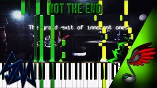 Not The End FNAF Song Piano Tutorial by Danvol  Synthesia HD [upl. by Hameerak]