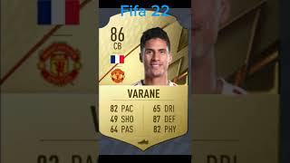 Raphael Varane in every Fifa [upl. by Naujal]