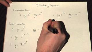 How to differentiate the exponential function easily [upl. by Ahsiemat637]