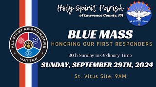 Sunday Blue Mass September 29 2024 900AM Mass [upl. by Jenny]