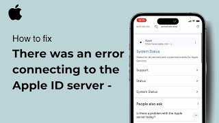 There was an error connecting to the Apple ID server  Fix  iOS  2024 [upl. by Idolem]