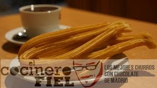 LOS MEJORES CHURROS CON CHOCOLATE DE MADRID [upl. by Dorene]