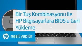 Bir Tuş Kombinasyonu ile HP Bilgisayarlara BIOSu Geri Yükleme  HP Support [upl. by Mitzi251]