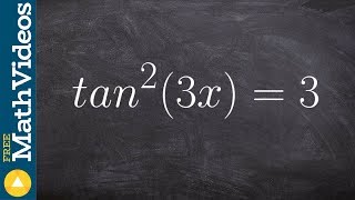 How to determine all of the solutions between 0 and 2pi for tangent of a triple angle [upl. by Edac]