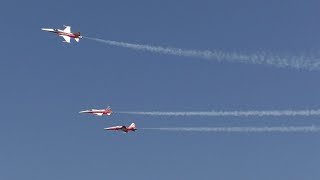 AIRPOWER 24  Patrouille Suisse landing at Zeltweg Air Base [upl. by Matuag]