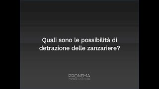 Detrazione zanzariere bonus requisiti e consigli aggiornamento 2024 [upl. by Breban989]