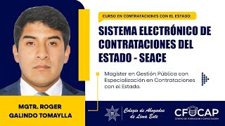 Contrataciones con el Estado Sistema Electrónico de Contrataciones del Estado SEACE [upl. by Aronoel]