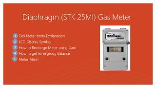 BANGLADESH  PREPAID GAS METER RECHARGE DIAPHRAGMSTK25MI [upl. by Leahcimnhoj]