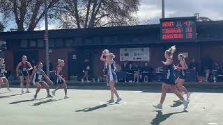 2024 BFNL A grade netball  round 17  Sandhurst v Strathfieldsaye first quarter [upl. by Perce]