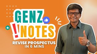 GenZ Notes  Revise Prospectus in 6 Minutes  CA Inter Law Jan 25  May 25  Sep 25 Exams [upl. by Harhay]