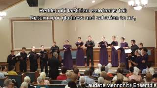 Miserere Mei Deus  Laudate Mennonite Ensemble  wlyrics [upl. by Vasquez687]