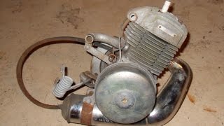 1978 Motobecane 50V Moped Engine and Gurtner Carburetor [upl. by Larisa722]