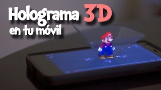 Cómo hacer un holograma 3D en tu móvil o celular  No te cortex [upl. by Amer]