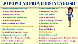 50 of the Most Common Proverbs in the English Language [upl. by Osrit]