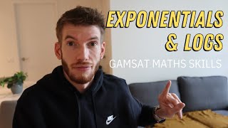 GAMSAT Maths Strategies  Logs amp Exponentials Questions [upl. by Eelarual373]