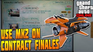 GTA Online Glitch  How to Use Oppressor MK2 in Finale Contract Missions  MUST SEE [upl. by Trace635]