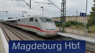 Magdeburg Hbf Fern und Nahverkehr 1982022 [upl. by Neenaj]