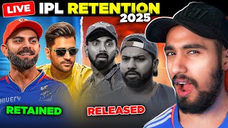 🔴KL Rahul to RCB🔥 Rohit RETAINED  IPL RETENTIONS Watchalong DeadmanSays [upl. by Sug]