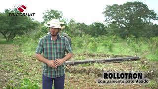 Rollotron Limpa pastosincorpora sementes nivelamento de solo [upl. by Hulbig]