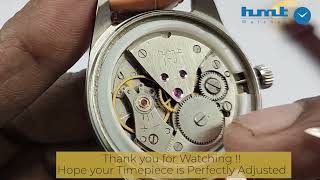 HMT India Authentic 0231 Mechanical 17 Jewels HandWinding Movement Time Adjustment Tutorial [upl. by Ikcim]