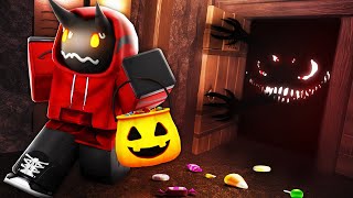 I Went TRICK or TREATING in Roblox DOORS FLOOR 2 HALLOWEEN [upl. by Christiana313]