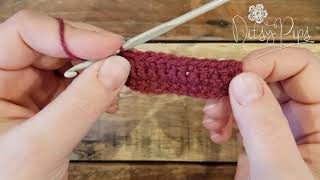 Crochet Grit Stitch Tutorial Right Handed [upl. by Eiznyl]