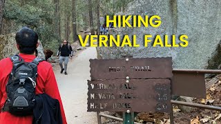 Hiking Vernal Falls after Ahwahnee brunch at Yosemite [upl. by Aliza684]