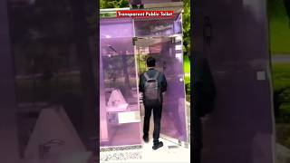 Transparent toilet in japan shorts [upl. by Arber]