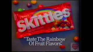 Skittles Candy  Television Commercial  1988 [upl. by Lleznov]