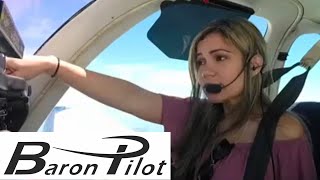 Lucys First Flight Flying Around Storms in a Beechcraft Baron [upl. by Eanad664]