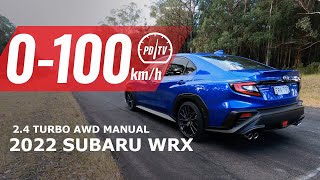 2022 Subaru WRX 0100kmh amp engine sound [upl. by Elleimac]