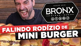 FALINDO O RODÍZIO DE MINI BURGUER DO BRONX Treino [upl. by Aronek431]