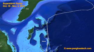 Superstorm Sandy Flight Path [upl. by Britt368]