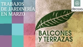 La primavera Trabajos de jardinería en marzo  Balcones y terrazas [upl. by Krm]