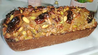 كيكةخبزة الدرعالدخن بالتمر Cake au sorgho et dattes [upl. by Adriell]