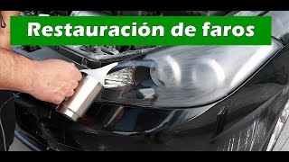 Restauración faros con polímero soportes de radiador  Plafon LED matrícula  HYUNDAI COUPE [upl. by Mattland]