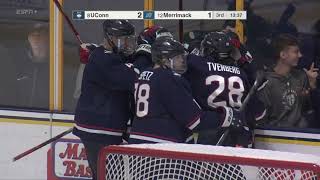 Merrimack Warriors Mens Hockey vs University of Connecticut Huskies 112922 [upl. by Steffane638]