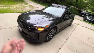 2023 KIA Stinger GT2 AWD Twin Turbo V6 Pantera Gray with Red Leather Interior [upl. by Inessa389]