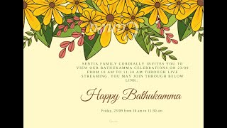 Bathukamma Celebrations  Sentia The Global School [upl. by Iturhs]